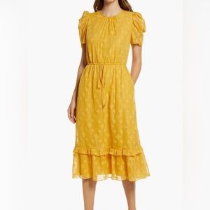 Julia Jordan Metallic Stripe Jacquard
A-Line Dress